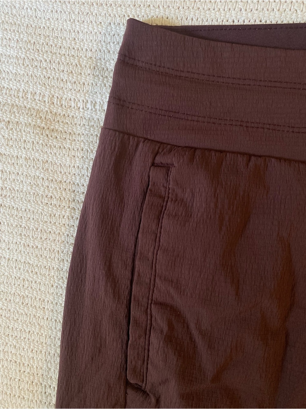 Women's Drawstring Hiking Pants - Deep Raspberry - Picture 2 of 5